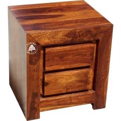 Duża szafka nocna z szufladami z drewna w nowoczesnym stylu