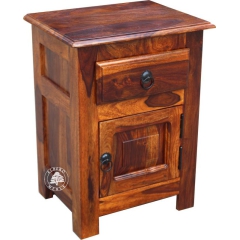 Klasyczna drewniana szafka nocna Classic z szufladą