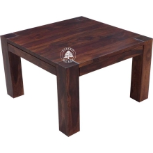 Mały nowoczesny stolik kawowy do salonu z litego drewna -  Drewno Palisander - ciemny brąz