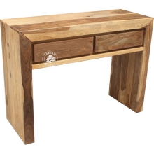 Wysokie biurko/konsola z drewna palisander z szufladami - Drewno Palisander -  naturalny