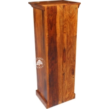 Klasyczny barek drewniany wolnostojący - Drewno Palisander - brąz 
